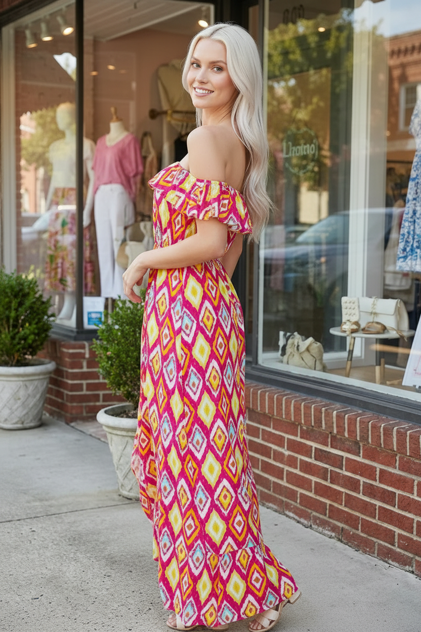 Stroll The Street in LA Spring Dress
