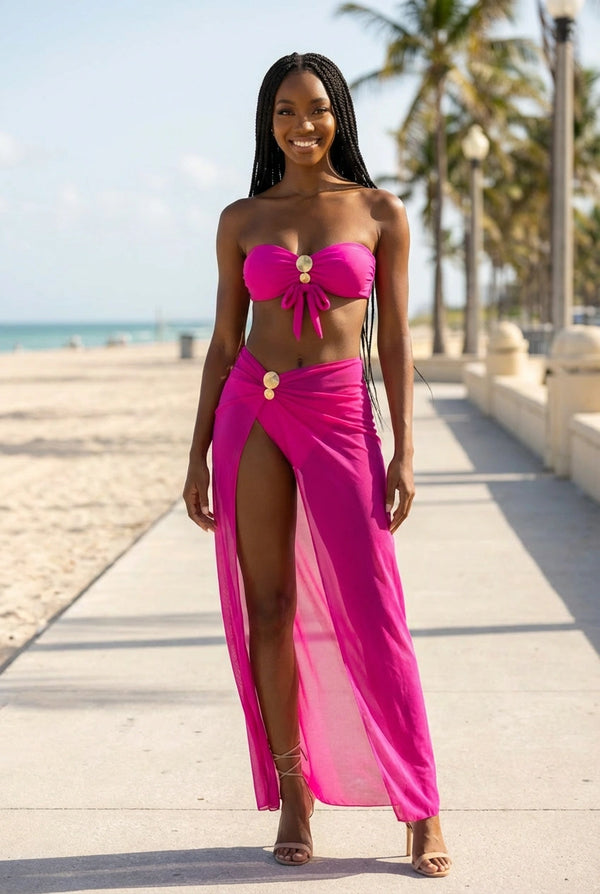 Key West 3 Piece Bikini with Cover Up